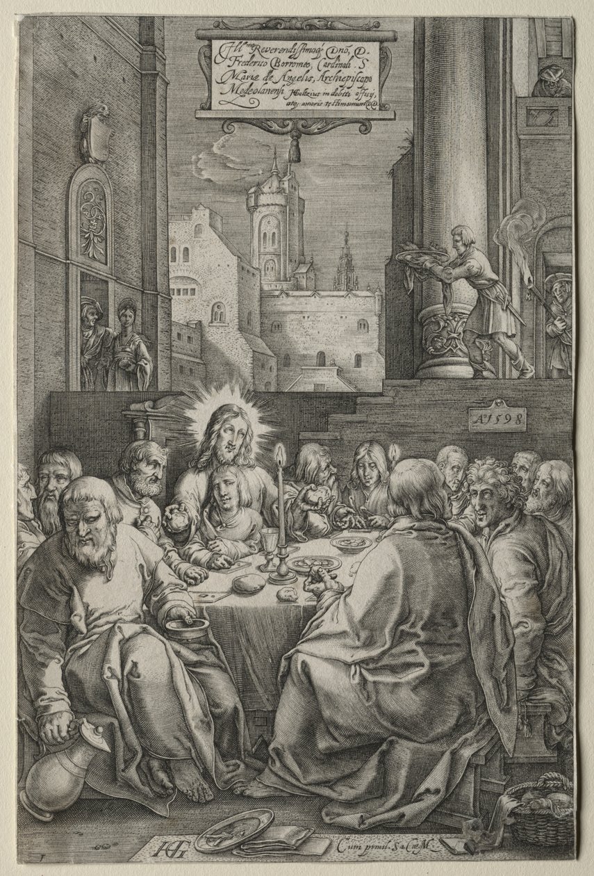 Passion: Viimeinen ehtoollinen tekijältä Hendrick Goltzius