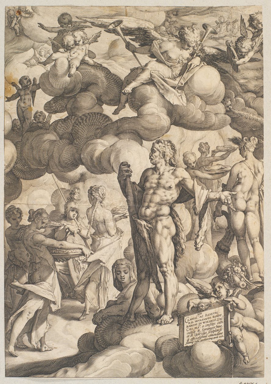Cupidon ja Psychen häät tekijältä Hendrick Goltzius