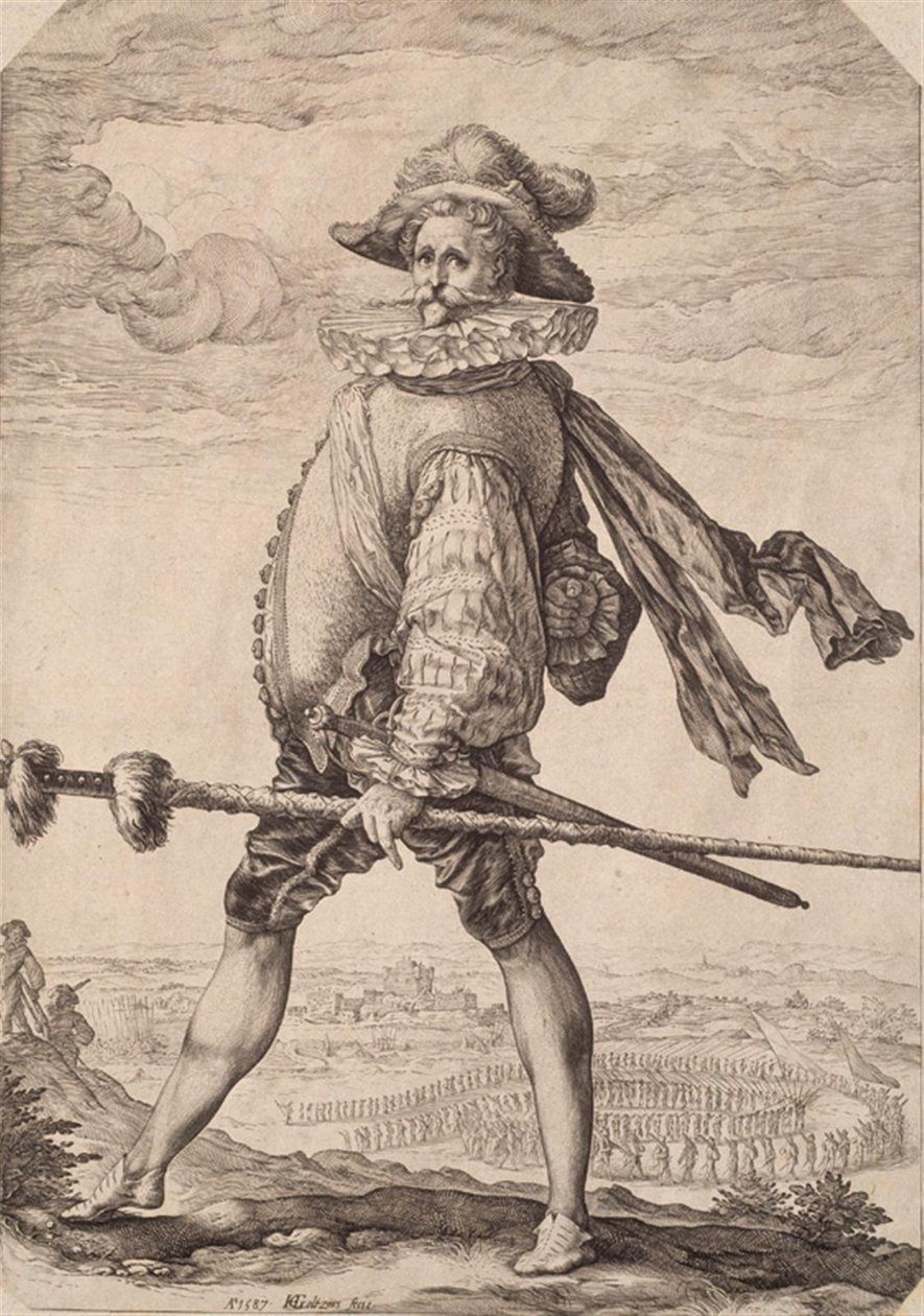 Jalkaväen kapteeni tekijältä Hendrick Goltzius