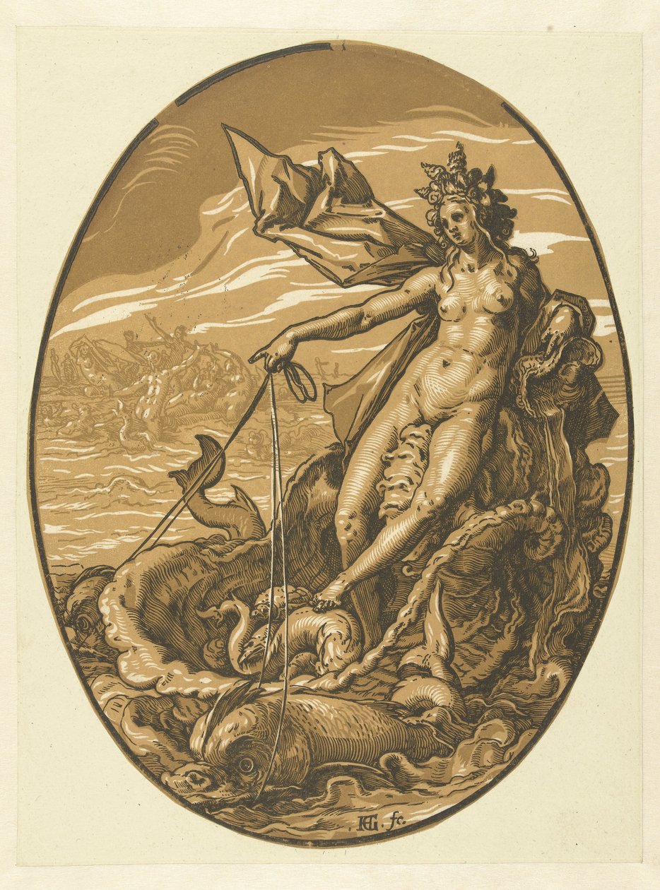 thetis Jumalat ja jumalattaret (sarjan nimi) tekijältä Hendrick Goltzius