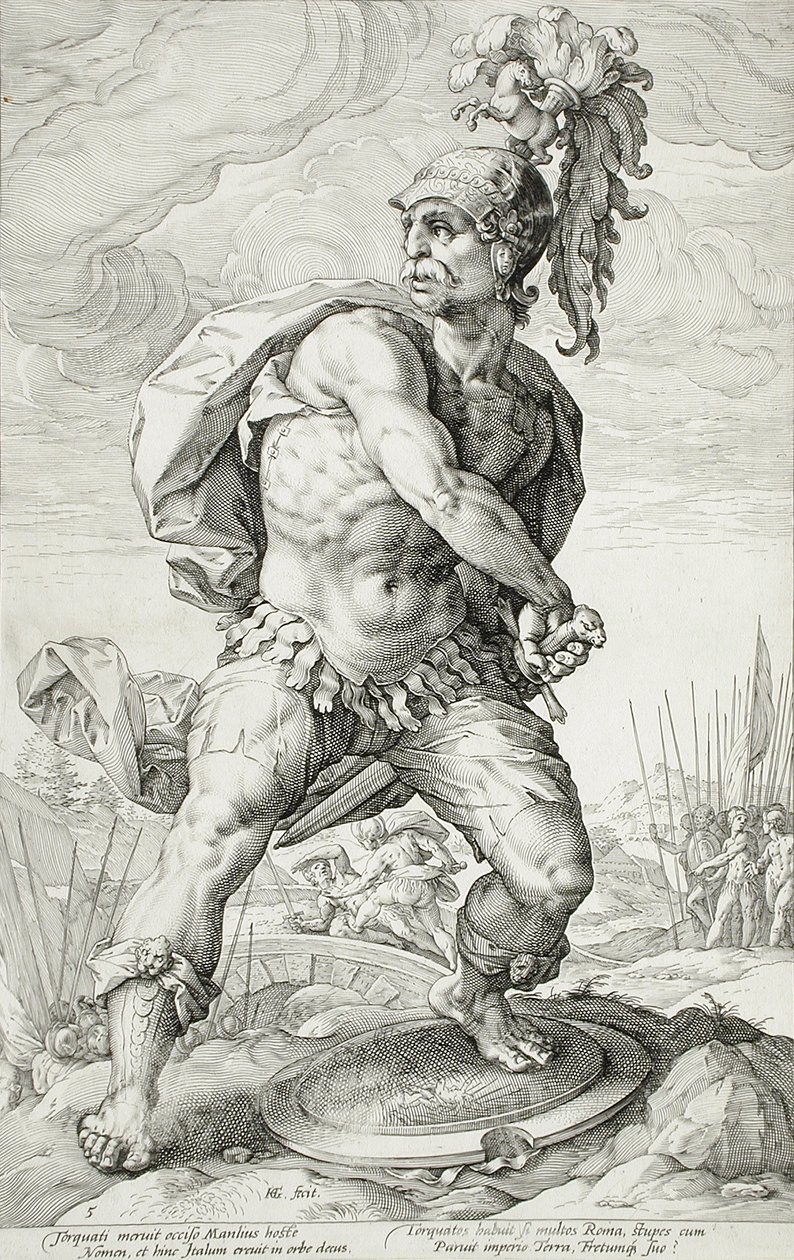 Titus Manlius Torquatus tekijältä Hendrick Goltzius