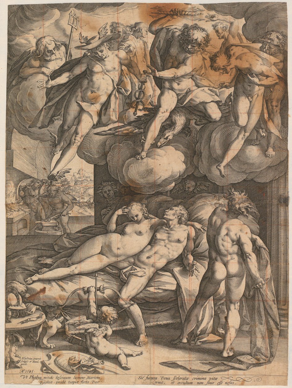 Vulcan yllättää Marsin ja Venuksen tekijältä Hendrick Goltzius