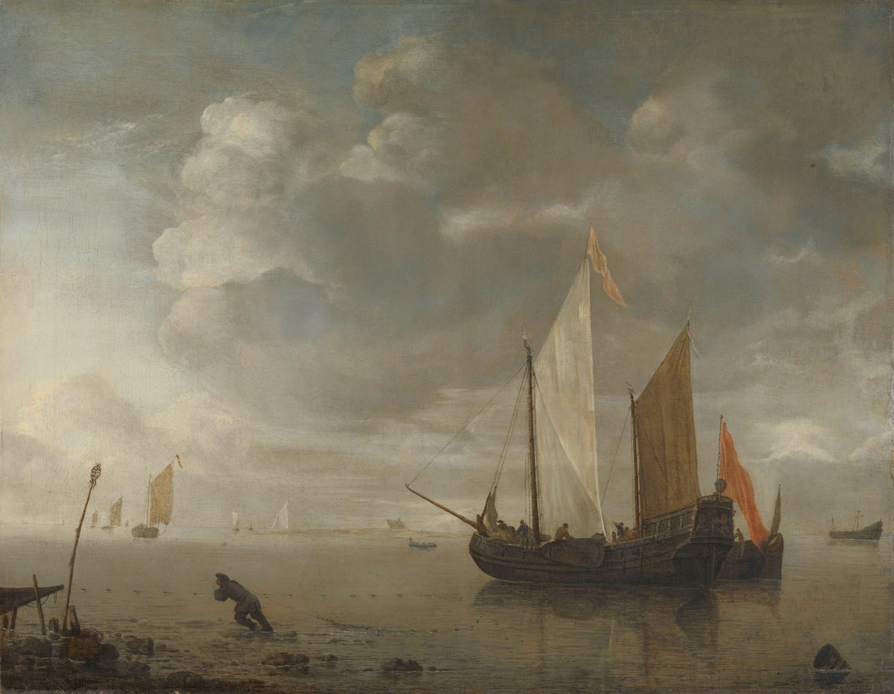 Rauhallinen Meri tekijältä Hendrick Jacobsz. Dubbels