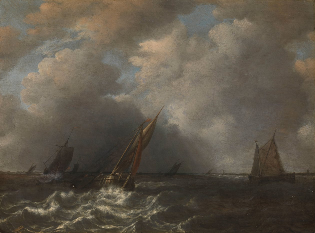 Myrsky Maas-joella tekijältä Hendrick Martensz. Sorgh