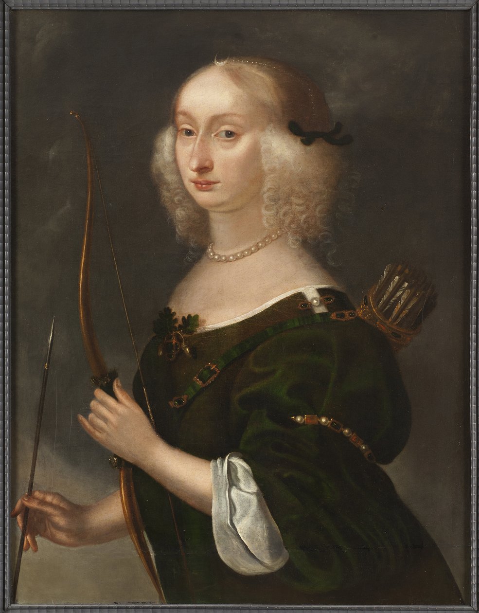 Marie Eleonore de Brandebourg, reine consort de Suede et de Finlande - Muotokuva Brandenburgin prinsessa Maria Eleonorasta (1599-1655), Ruotsin kuningattaresta, Muennichhofen, Henrik (? -1664). Öljy kankaalle. Mitat: 76 x 61 cm. Tukholman kansallismuseo tekijältä Hendrick Munnichhoven