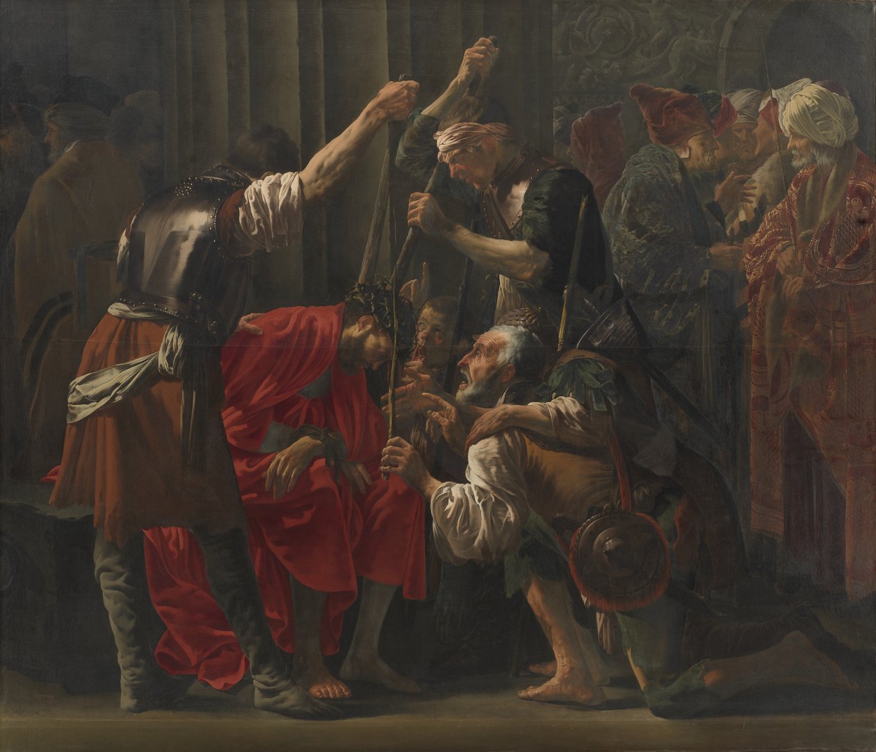 orjantappuroilla kruunattu Kristus tekijältä Hendrick ter Brugghen