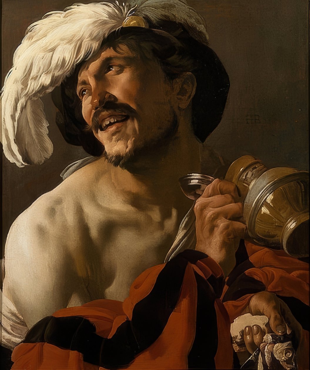 Iloinen juoppo. 1625 tekijältä Hendrick ter Brugghen