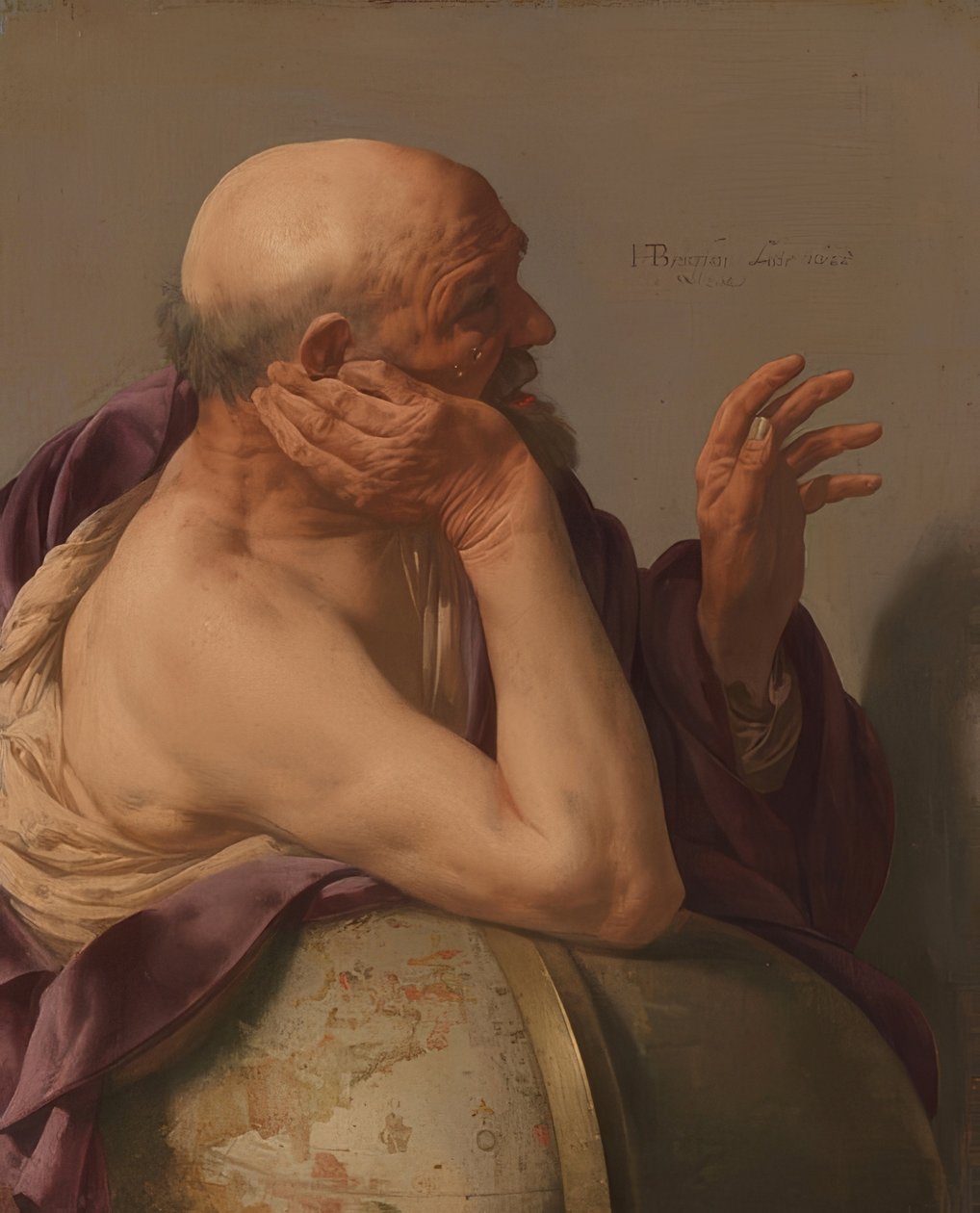 Herakleitos. 1628 tekijältä Hendrick ter Brugghen