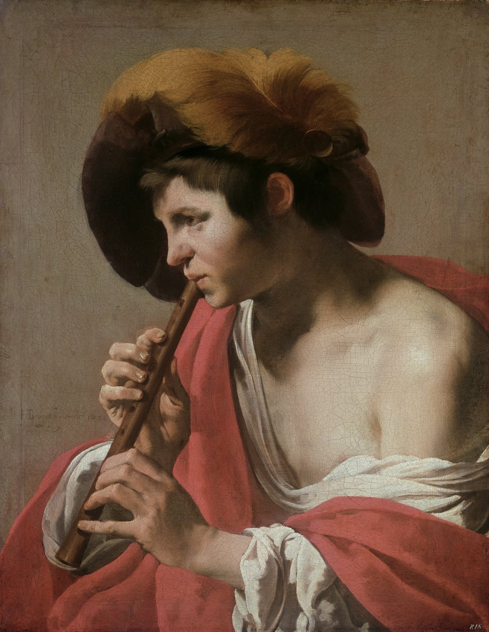 Roisto soittaa soitinta, 1621 tekijältä Hendrick ter Brugghen