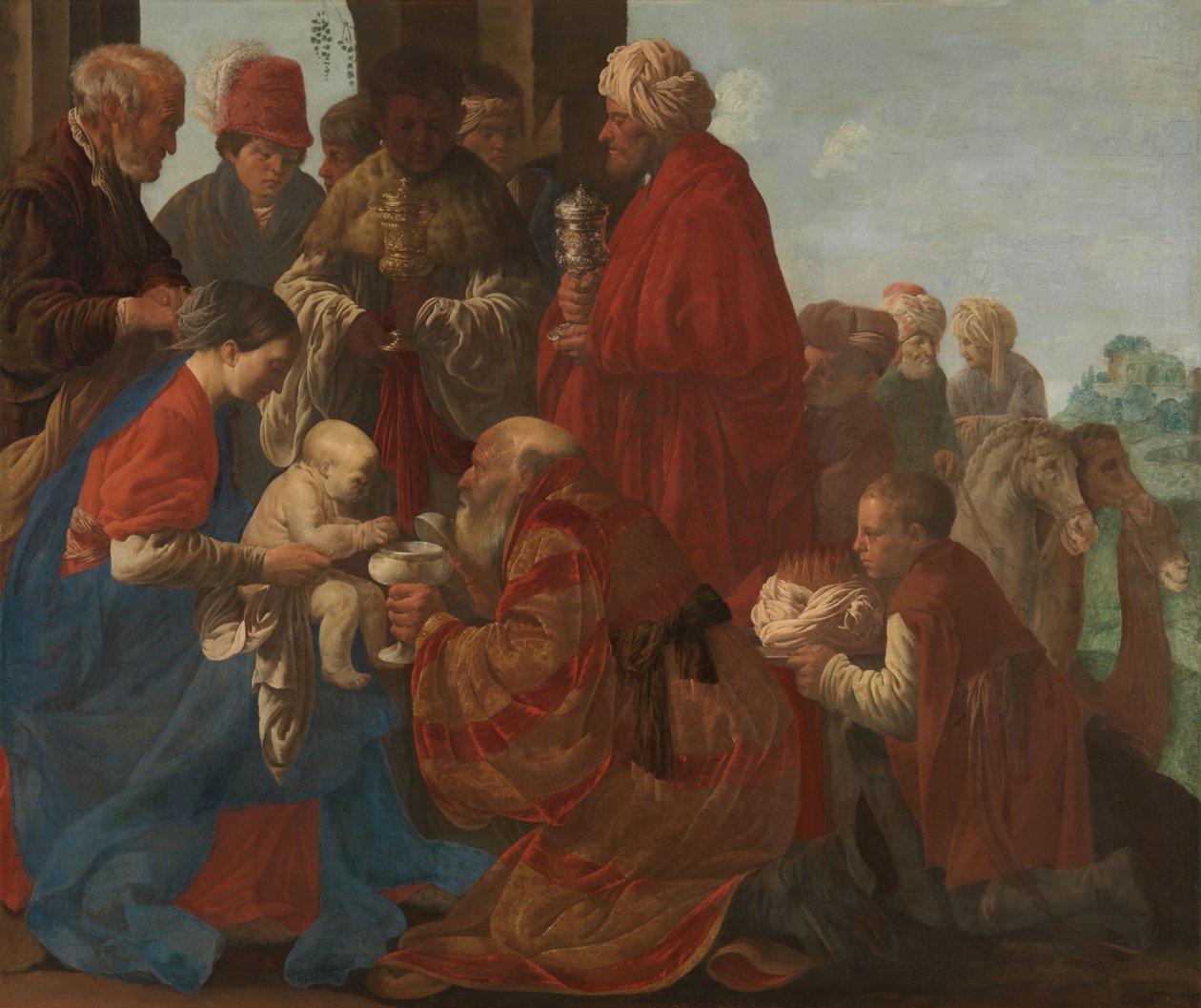 Kuninkaiden palvonta Maagien palvonta tekijältä Hendrick ter Brugghen