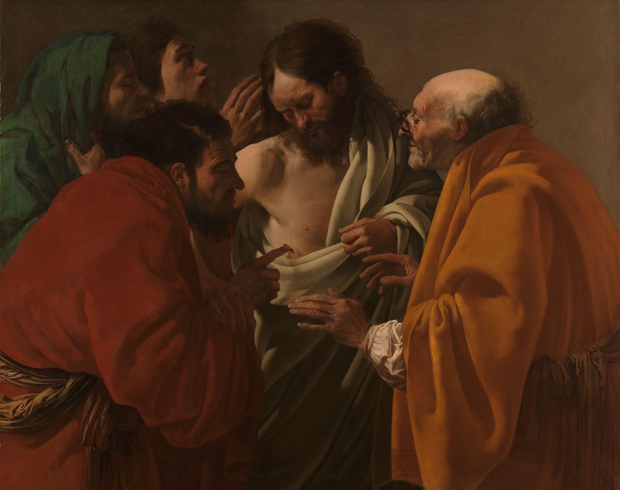 Thomasin uskomattomuus Pyhän Tuomaan uskomattomuus tekijältä Hendrick ter Brugghen