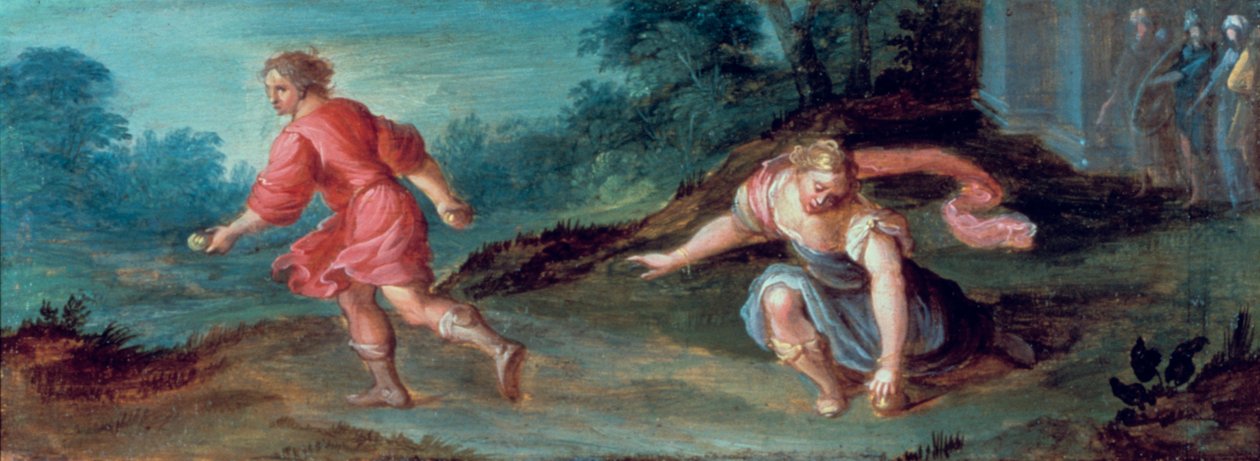 Atalanta ja kultaiset omenat, c1619. tekijältä Hendrick van Balen