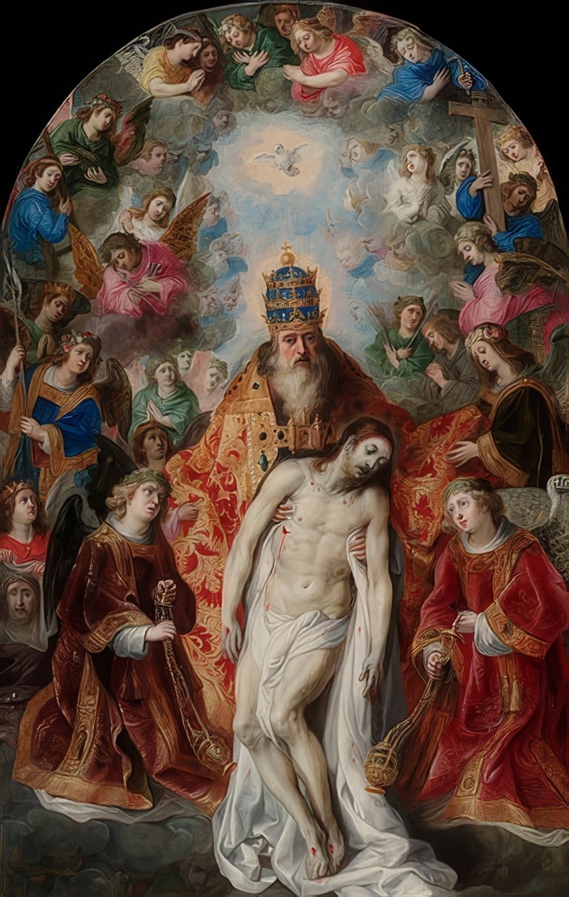 Kolminaisuus. Noin 1620 tekijältä Hendrick van Balen