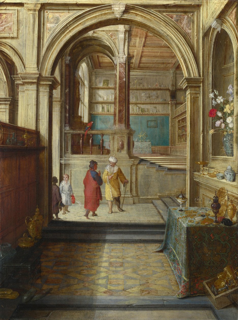 Kroisos ja Solon, n. 1610 tekijältä Hendrick van Steenwyck the Younger