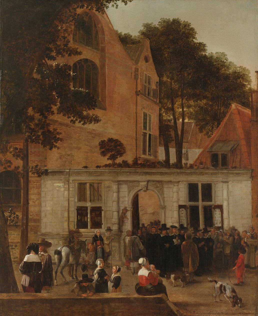Tutkinnon myöntäminen Leidenin yliopistossa noin 1650 tekijältä Hendrick van der Burch
