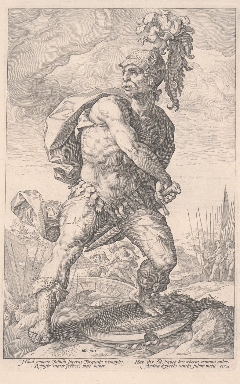 Titus Manlius Torquatus tekijältä Hendrik Goltzius