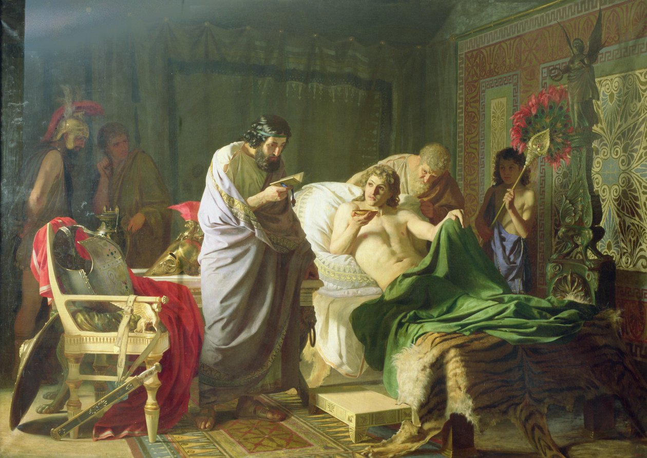 Aleksanteri Suuren luottamus lääkäriinsä Philippokseen, 1870 tekijältä Henryk Siemiradzki