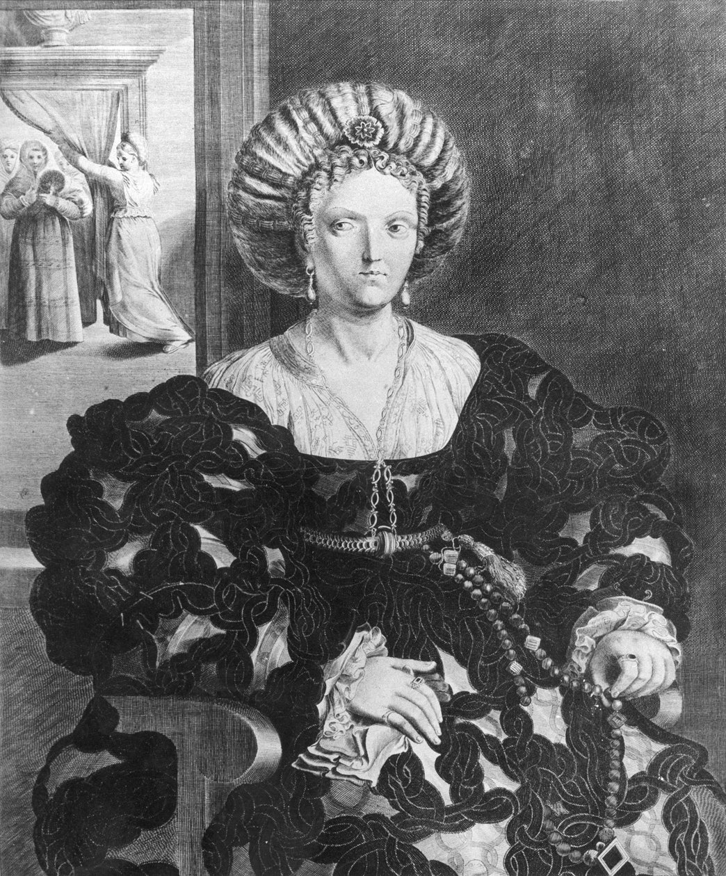 Lucrezia Borgian (1480-1519) muotokuva tekijältä Hendrik van the Elder Balen