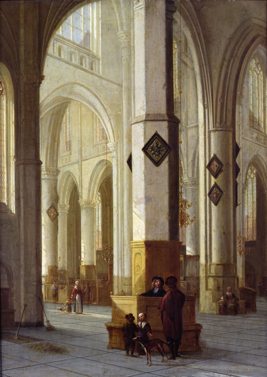 Haarlemin St. Bavon kirkon sisustus, n. 1611-12 tekijältä Hendrik Cornelisz. van Vliet
