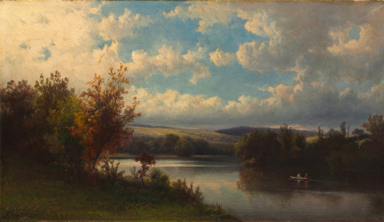 Maisema lähellä Granbyä, Connecticut, 1870-luku. tekijältä Hendrik Dirk Kruseman van Elten