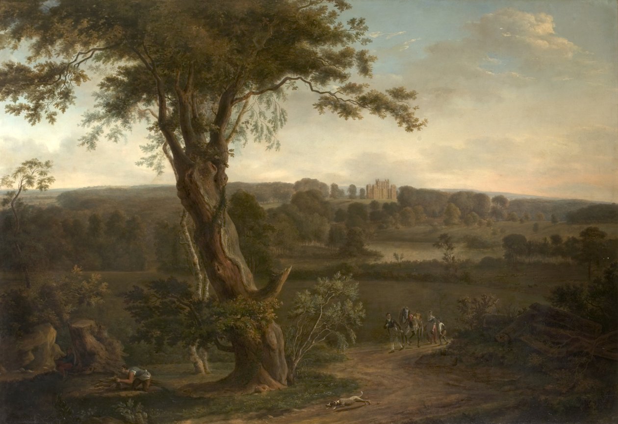 Wollaton Hall Park, Nottingham, 1795 tekijältä Hendrik Frans de Cort