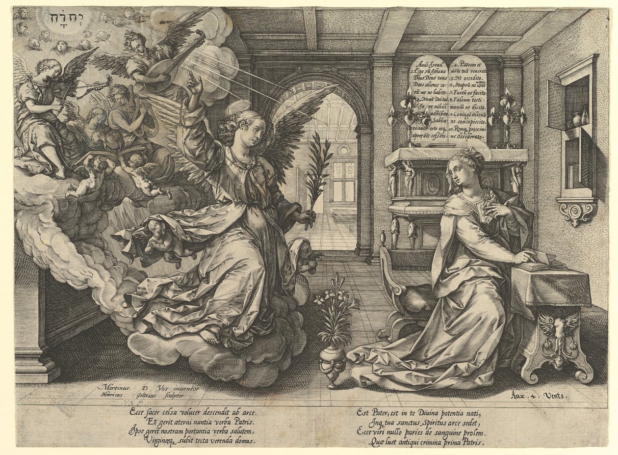 Ilmoitus, 1594. tekijältä Hendrik Goltzius