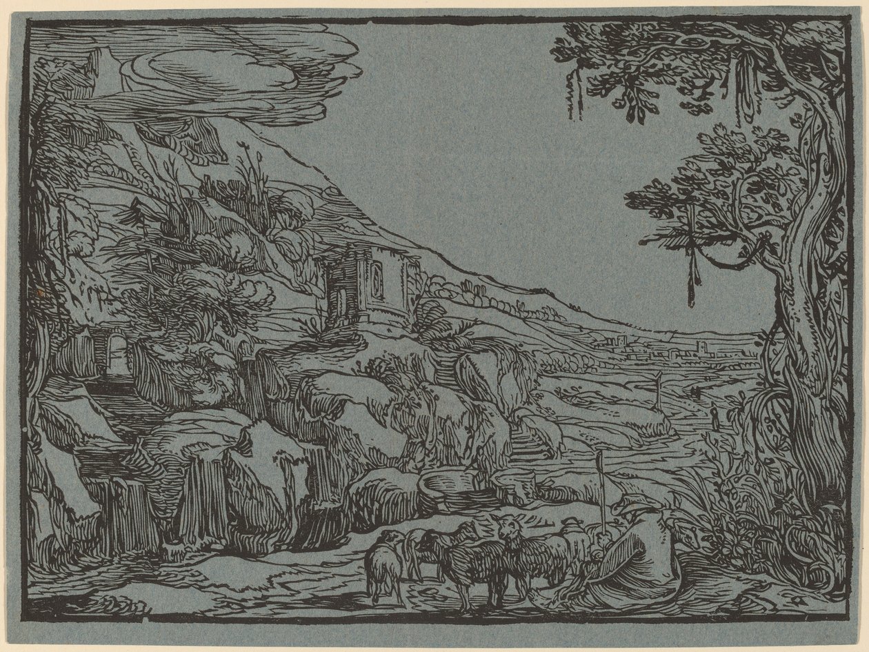 Arkadian maisema tekijältä Hendrik Goltzius