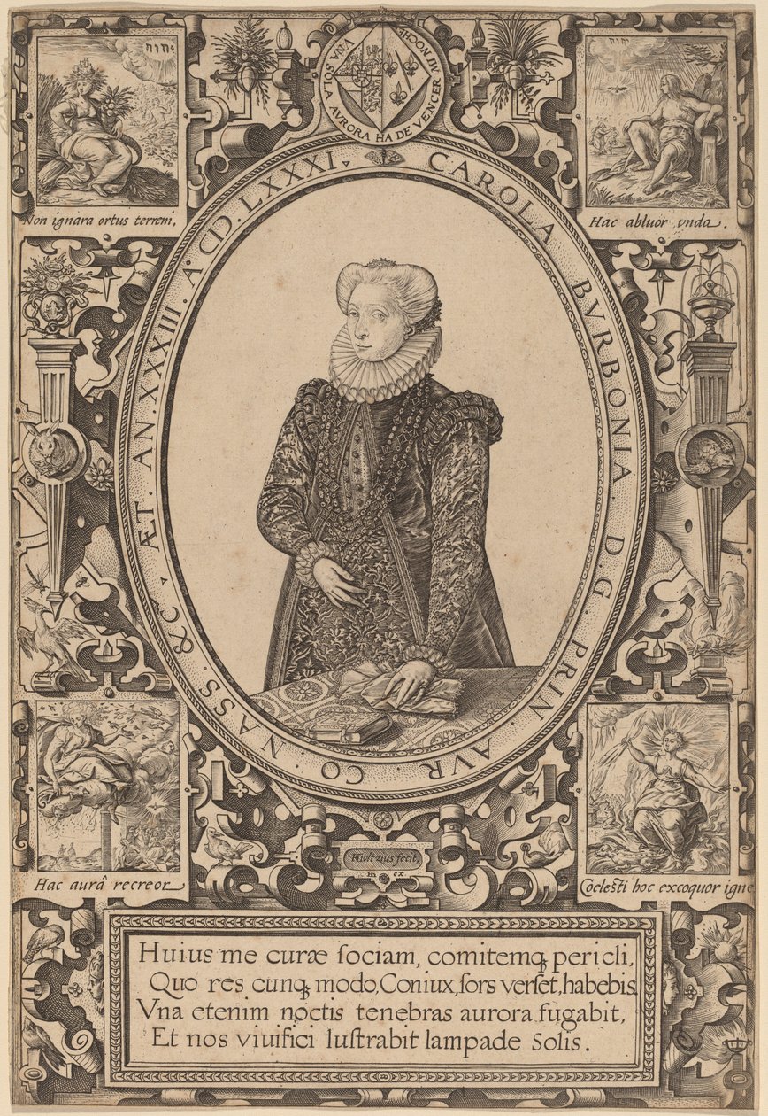 Charlotte of Bourbon tekijältä Hendrik Goltzius