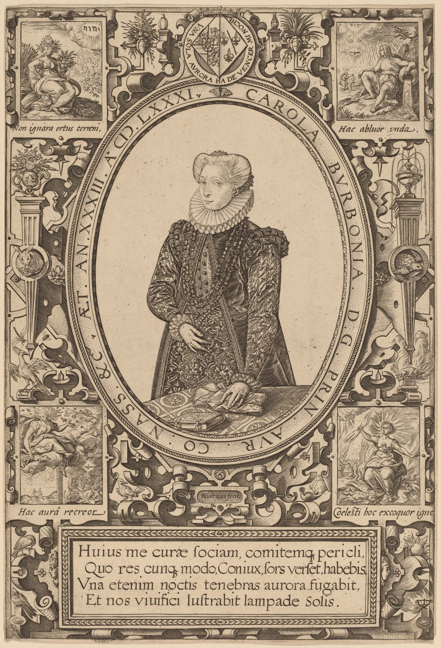 Charlotte of Bourbon tekijältä Hendrik Goltzius