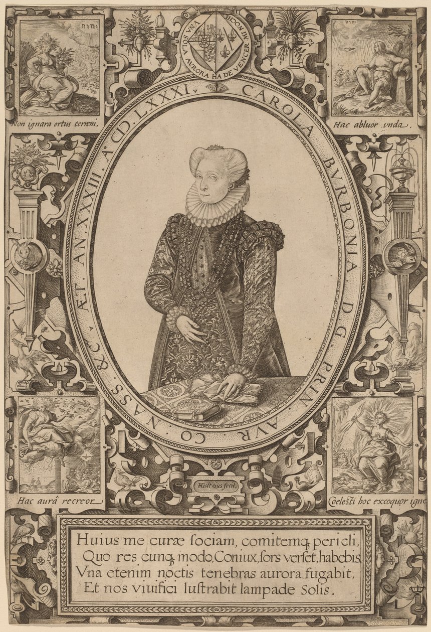 Charlotte of Bourbon tekijältä Hendrik Goltzius