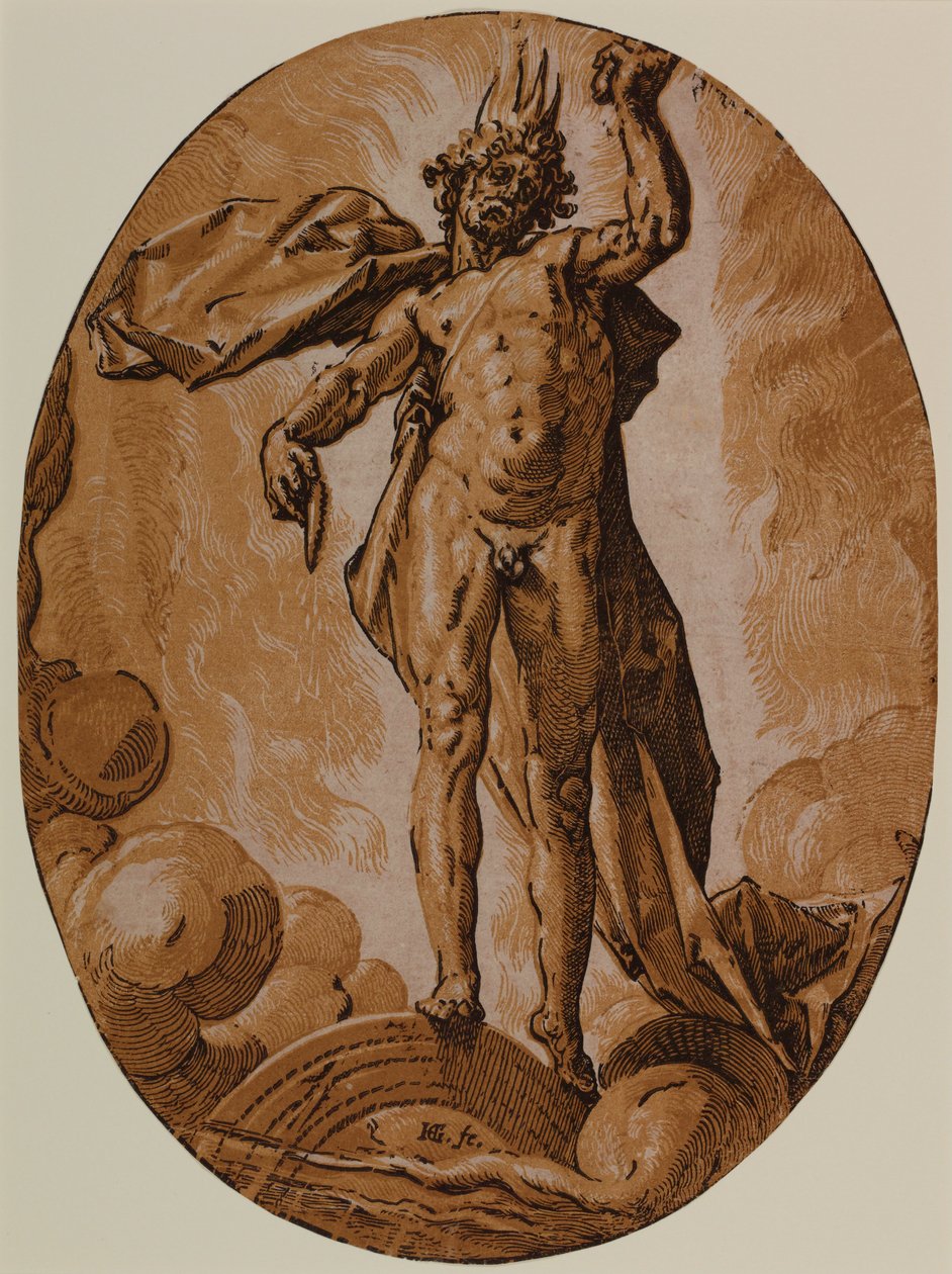 Päivä (Helios) tekijältä Hendrik Goltzius