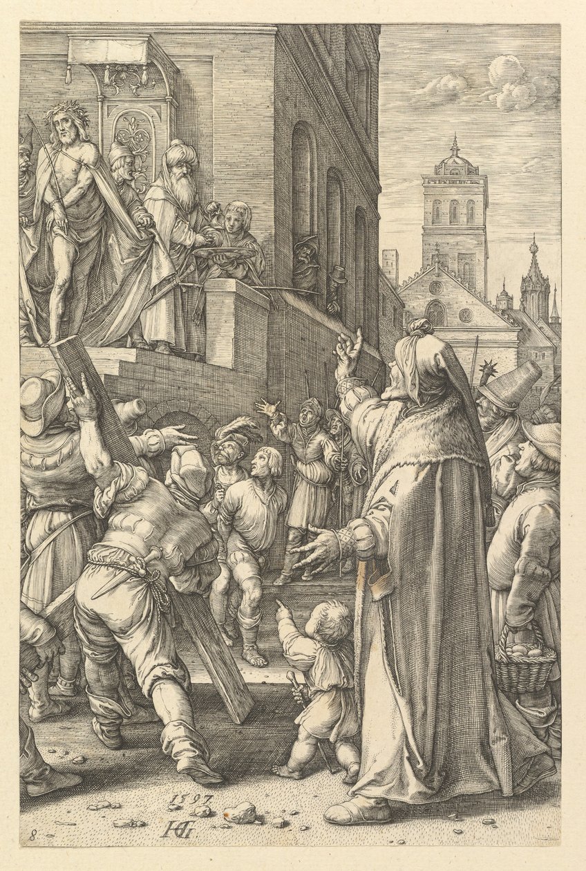 Ecce Homo, Kristuksen kärsimys, 1597. tekijältä Hendrik Goltzius