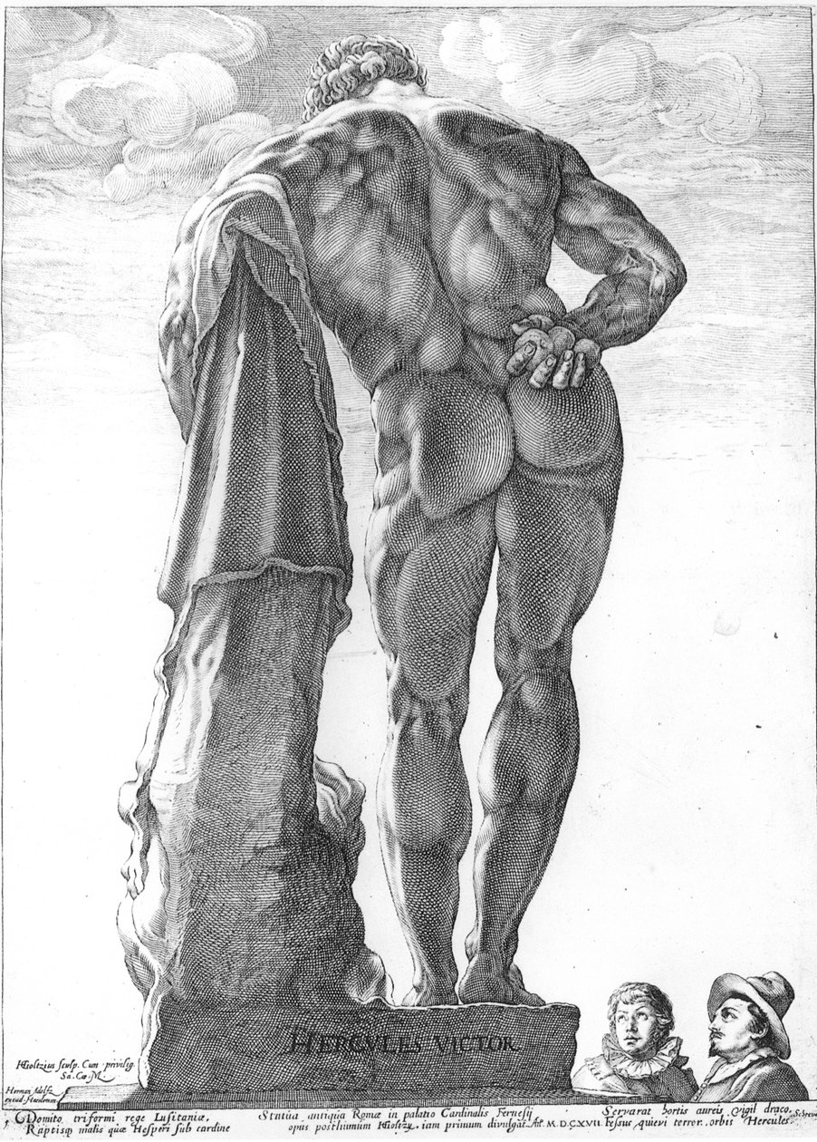 Farnese Hercules tekijältä Hendrik Goltzius