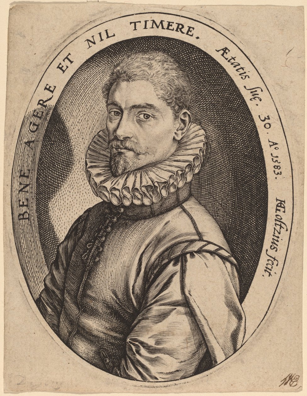 Hieronymus Scholiers tekijältä Hendrik Goltzius
