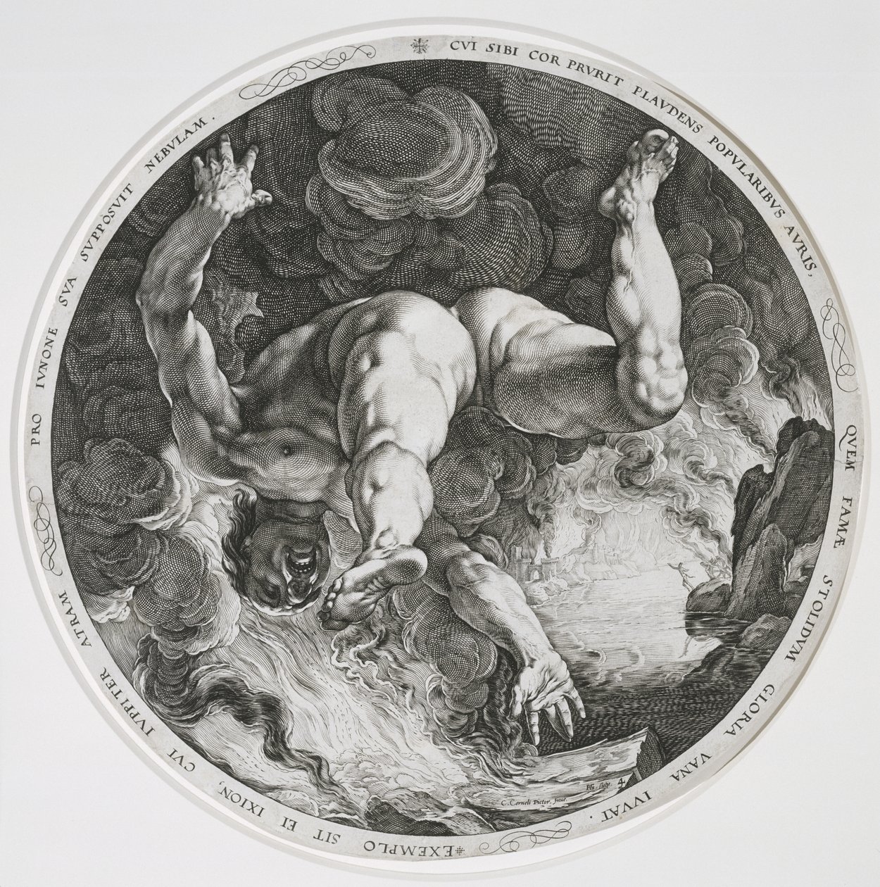 Ixion, 1588 tekijältä Hendrik Goltzius