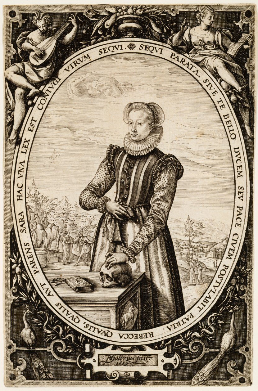 Josina Hamels, 1589 (muste paperille) tekijältä Hendrik Goltzius