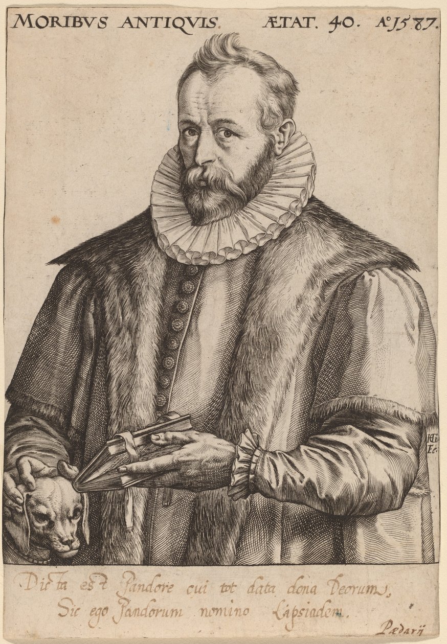 Justus Lipsius tekijältä Hendrik Goltzius
