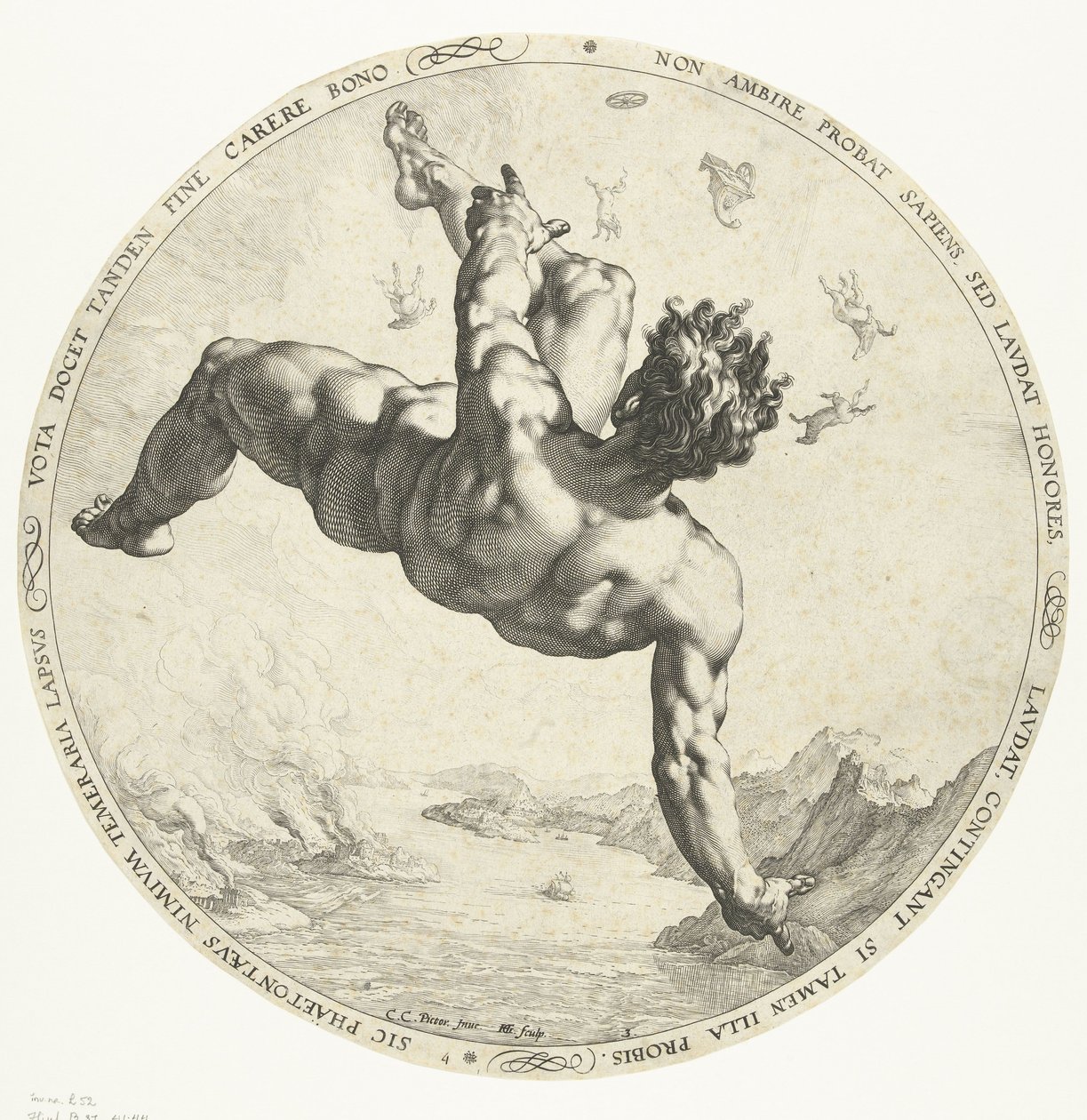 Phaethon, 1588 tekijältä Hendrik Goltzius