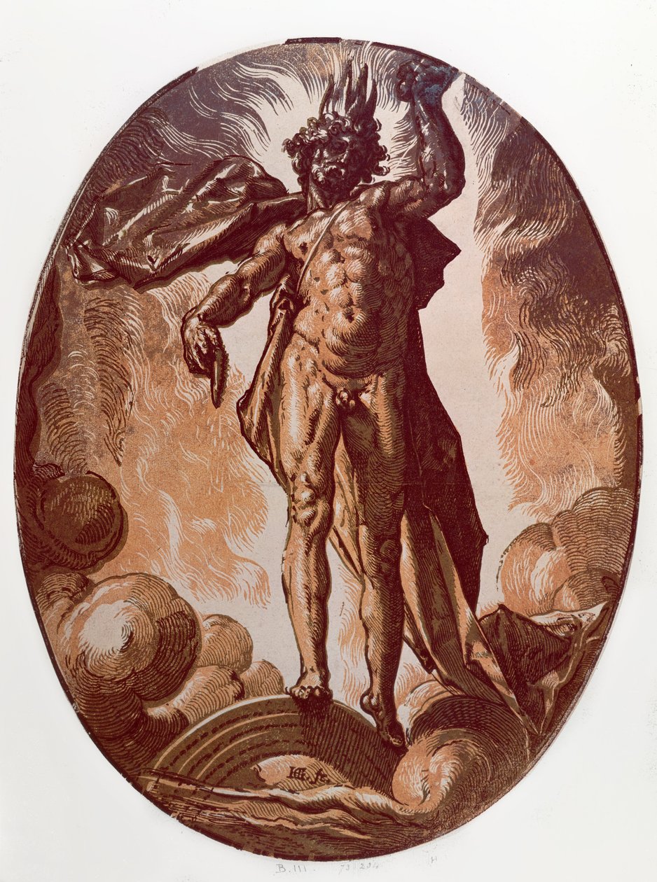 Pluto (puupiirros) tekijältä Hendrik Goltzius