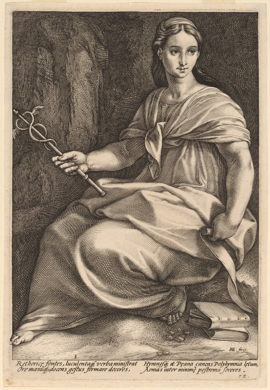 Polyhymnia tekijältä Hendrik Goltzius