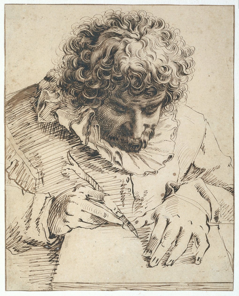 Gillis van Breenin muotokuva, 1568-1617 (kynä ja sivellin) tekijältä Hendrik Goltzius