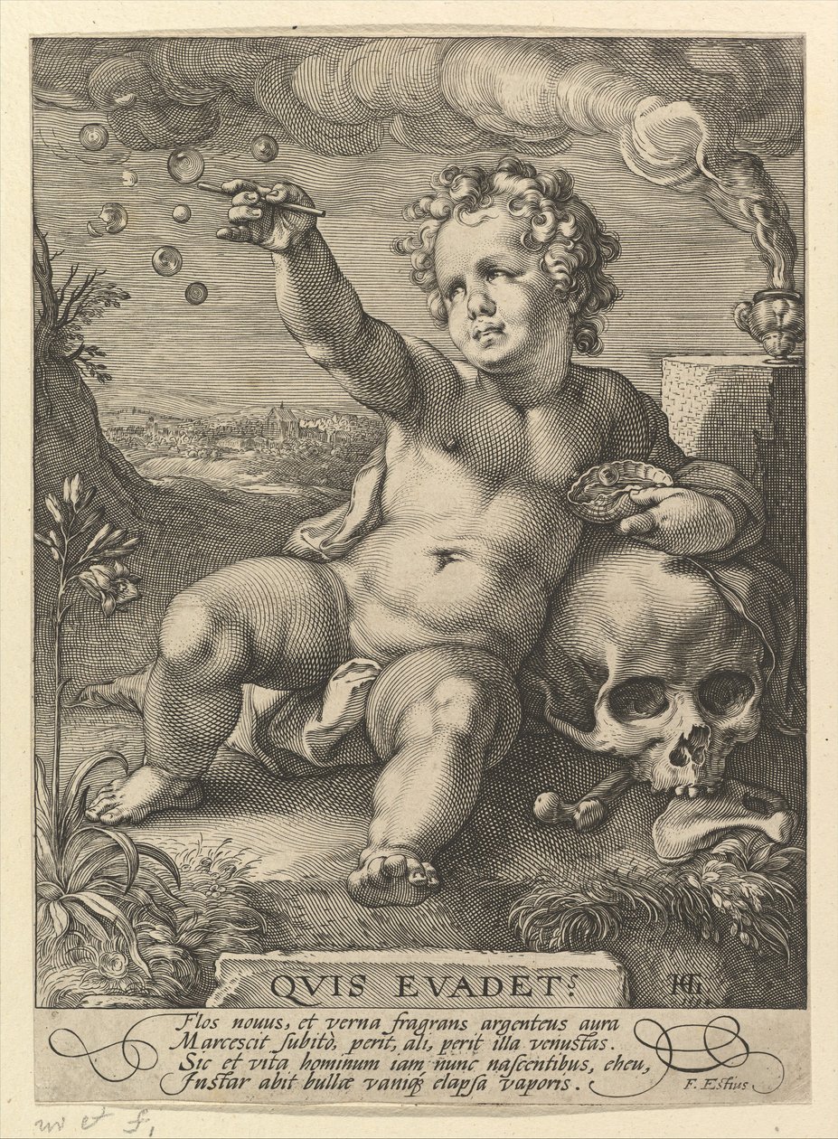 Kuka pakenee, 1594 tekijältä Hendrik Goltzius