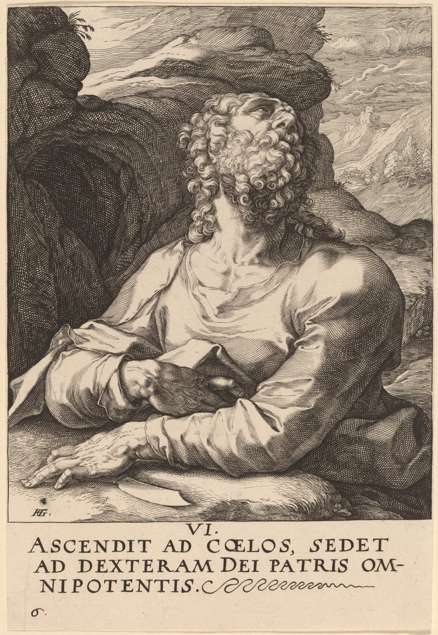 Pyhä Bartolomeus tekijältä Hendrik Goltzius