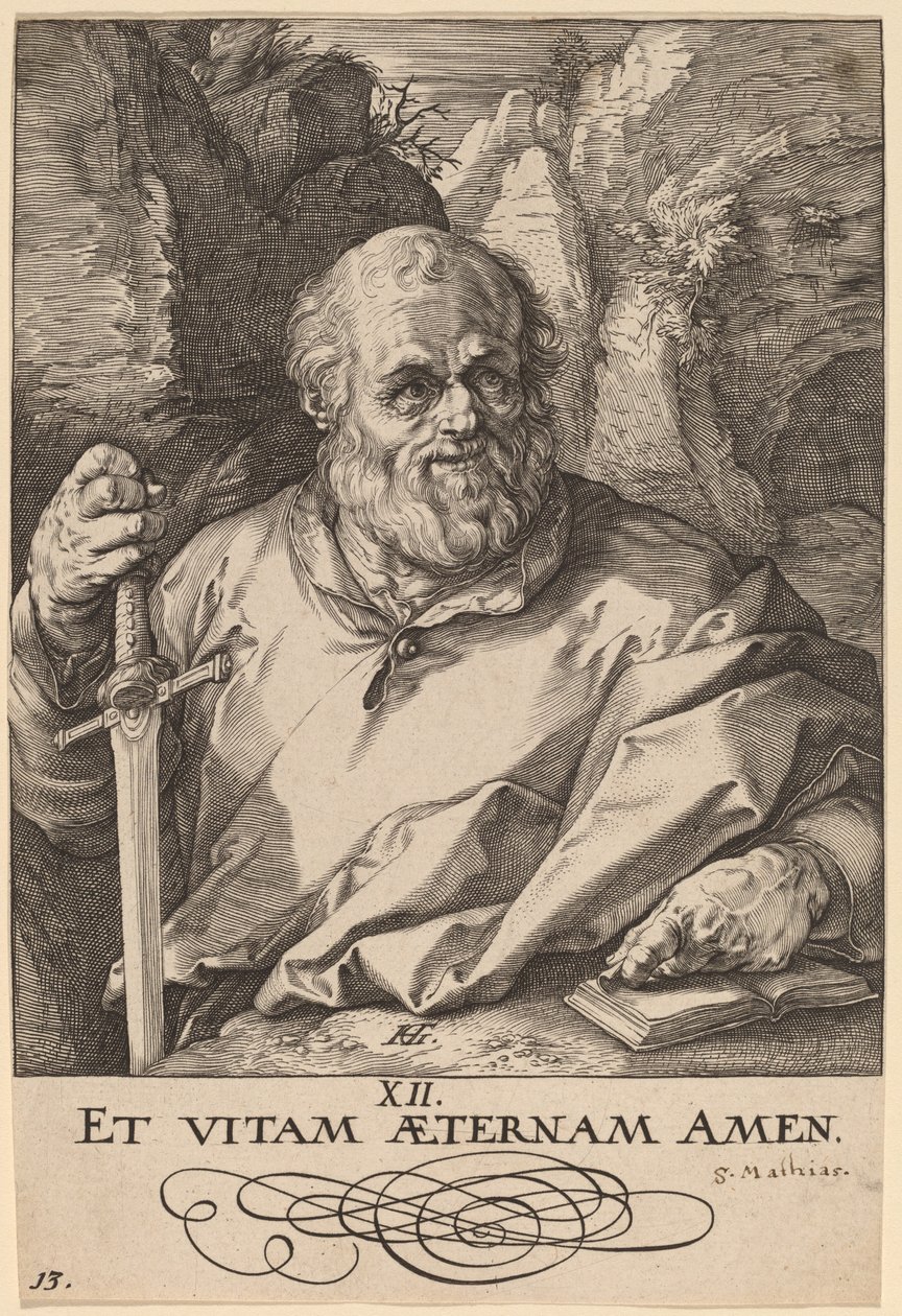 Pyhä Mattias tekijältä Hendrik Goltzius