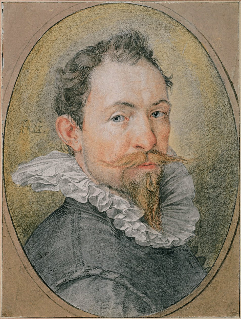 Omakuva, noin 1594 tekijältä Hendrik Goltzius