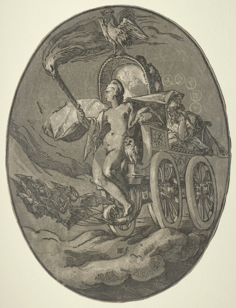Seitsemän jumaluutta: Nox Night, 1588-1590. tekijältä Hendrik Goltzius