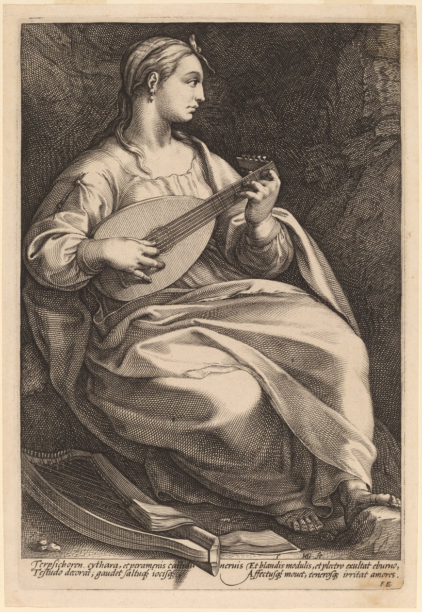 Terpsichore tekijältä Hendrik Goltzius