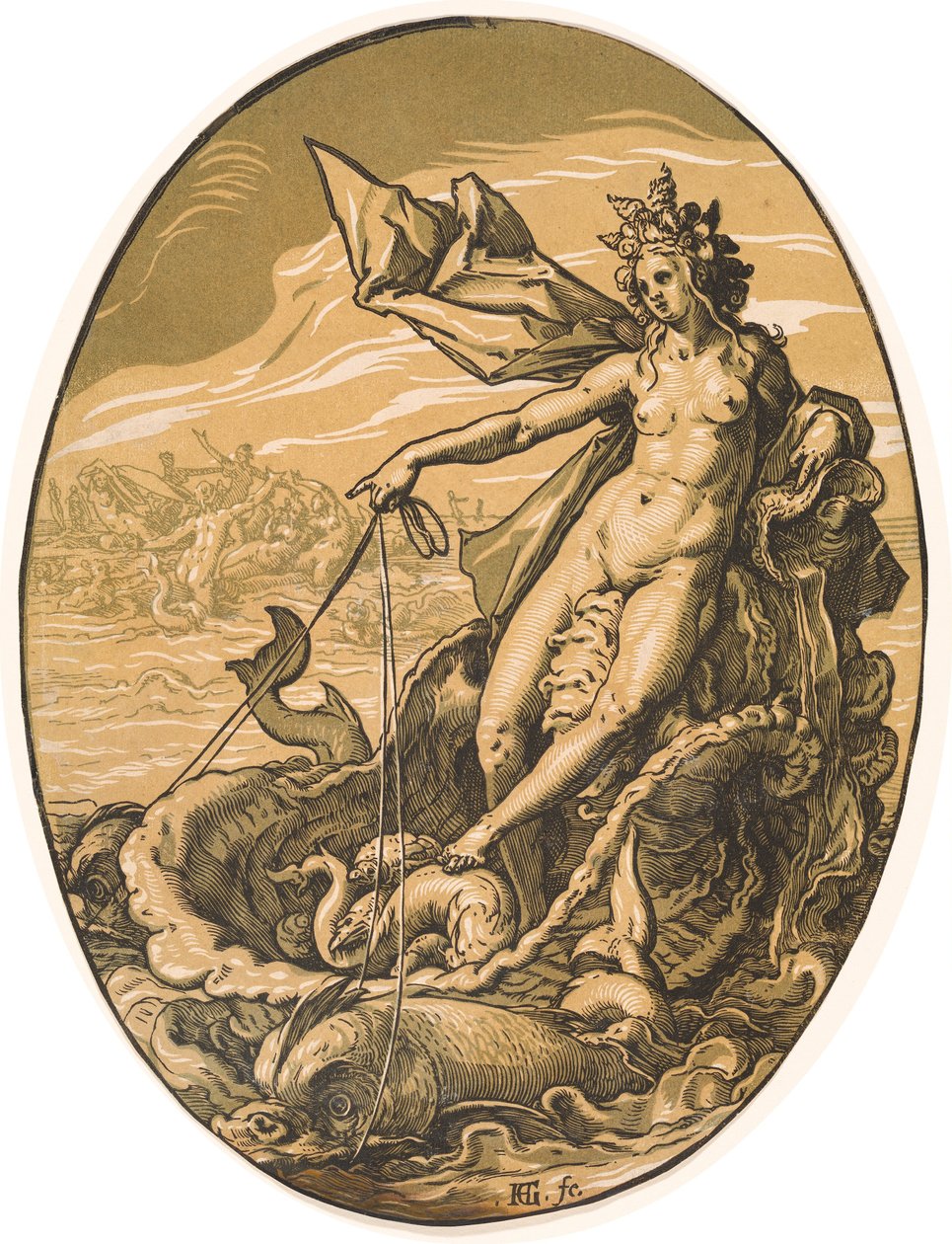 Tethys tekijältä Hendrik Goltzius