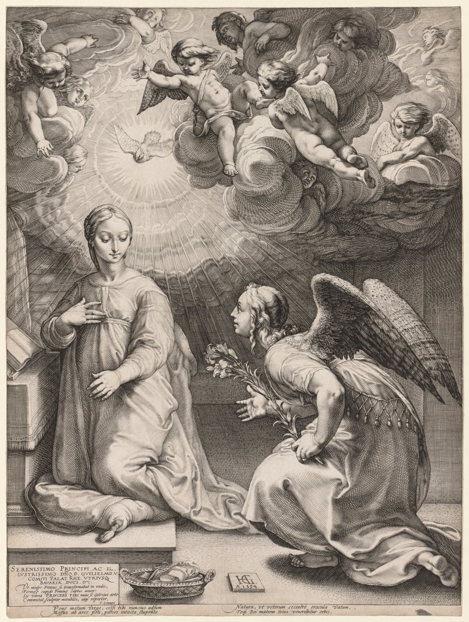 Ilmoitus, 1594. tekijältä Hendrik Goltzius
