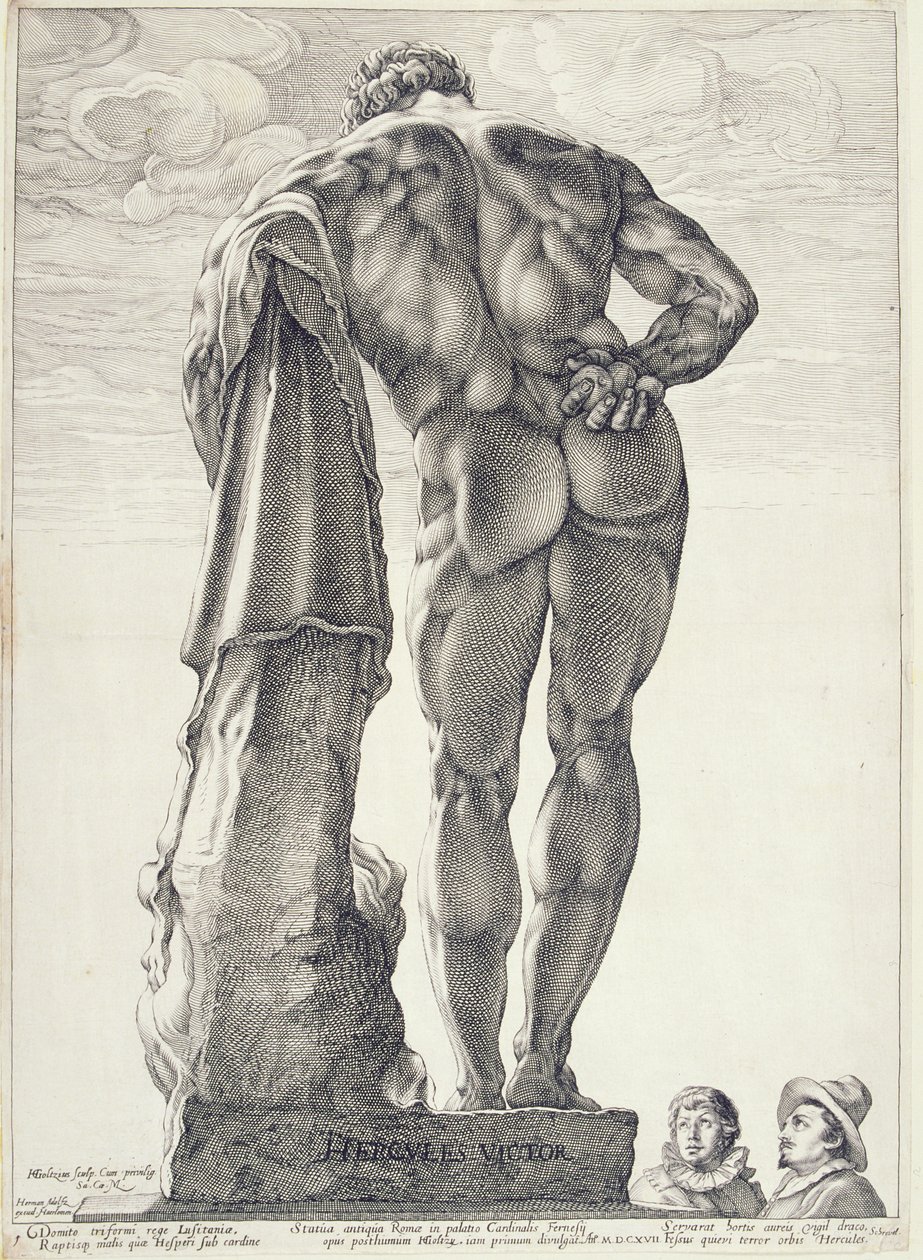 Farnese Hercules, 1592 tekijältä Hendrik Goltzius